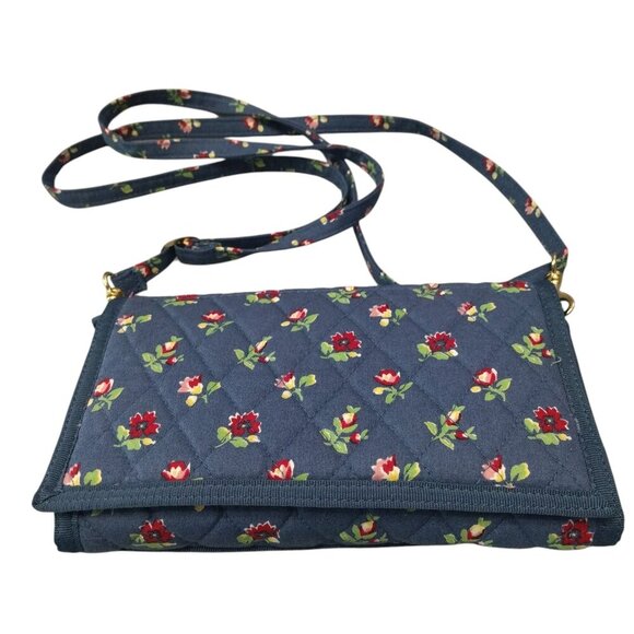 OK Floral Quilted Crossbody Fabric Purse With Adjustable Strap Cottagecore - Picture 1 of 5